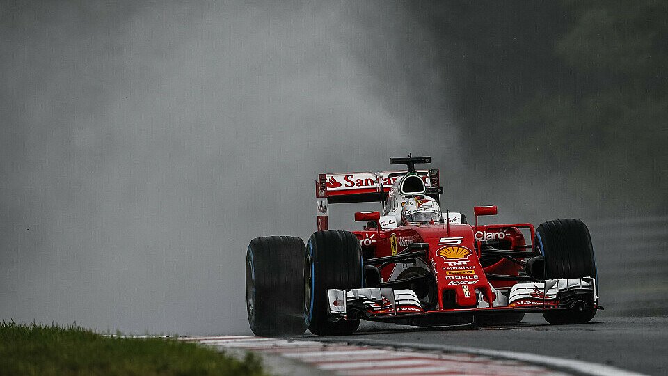 Sebastian Vettel wurde bei wechselhaften Bedingungen Fünfter, Foto: Sutton