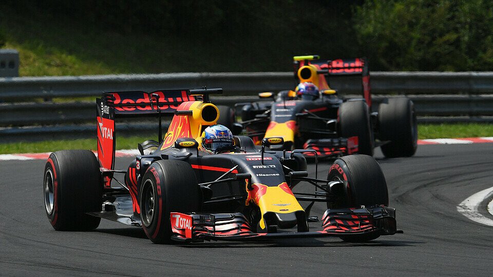 Daniel Ricciardo und Max Verstappen wollen Ferrari am Hockenheimring erneut hinter sich lassen, Foto: Sutton