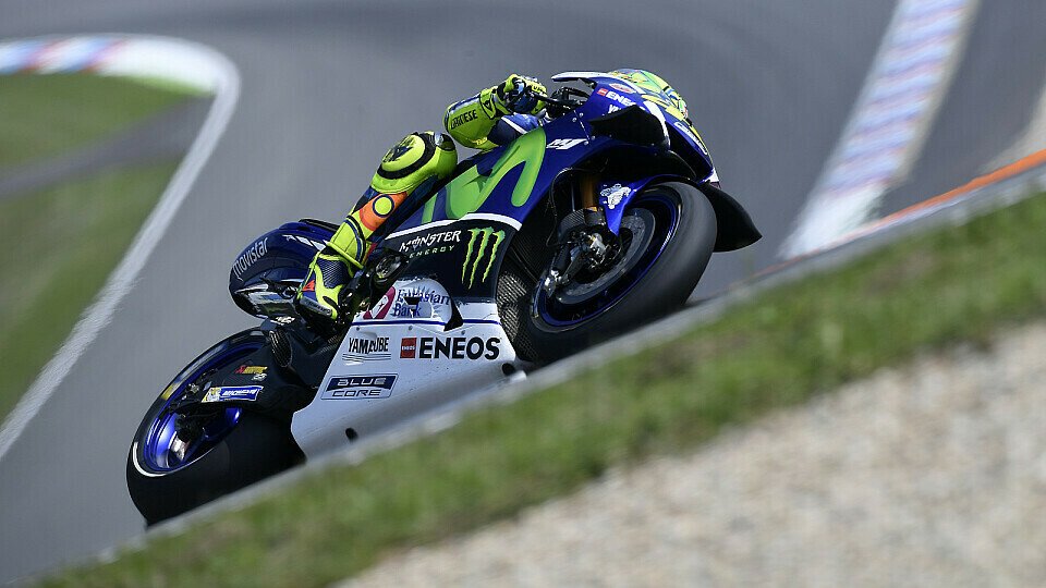 Rossi ging am Montag in Brünn mit neuem Rahmen auf Zeitenjagd, Foto: Yamaha