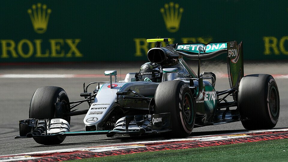 Nico Rosberg siegte beim Belgien GP in Spa in seinem Mercedes, Foto: Sutton