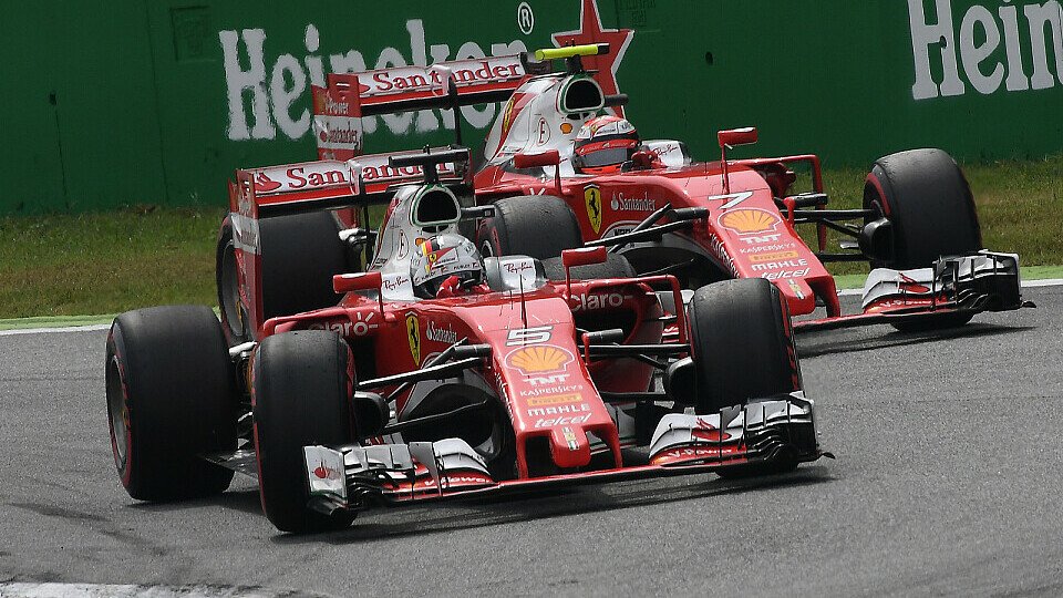 Der Kampf der Ferrari-Teamkollegen Sebastian Vettel und Kimi Räikkönen ist 2016 enger geworden, Foto: Sutton