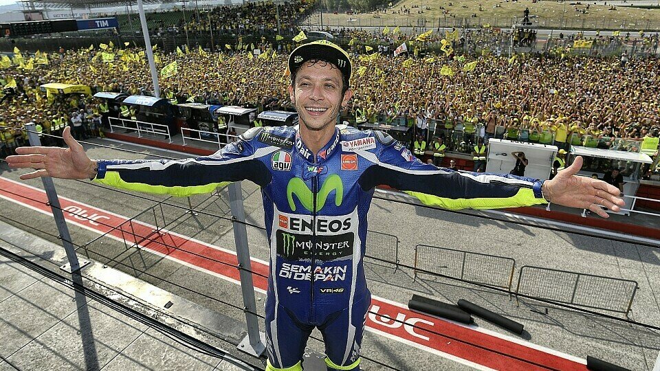 Valentino Rossi war der gefeierte Held, auch wenn er nicht gewann, Foto: Yamaha