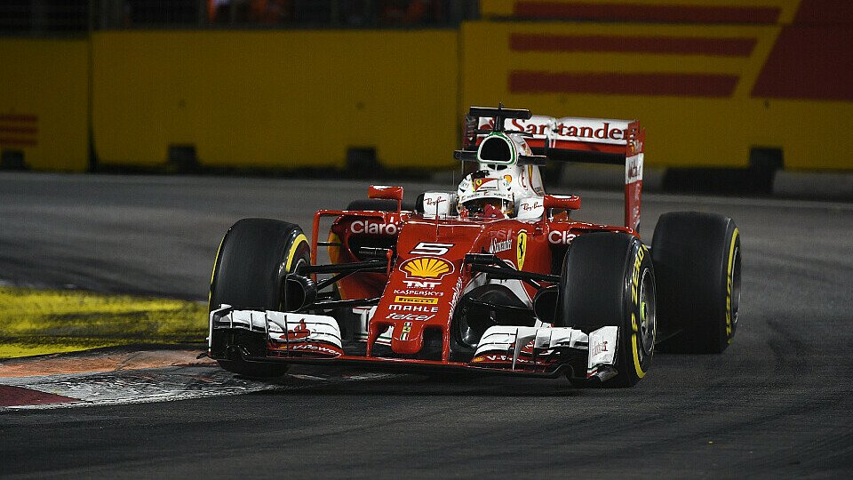 Ferraris Sebastian Vettel kam im Singapur-Training noch nicht richtig in Fahrt, Foto: Sutton