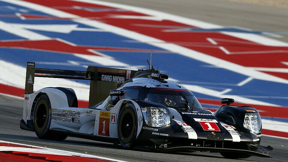 Bernhard/Webber/Hartley profitierten vom Audi-Pech und siegten in Austin, Foto: Porsche