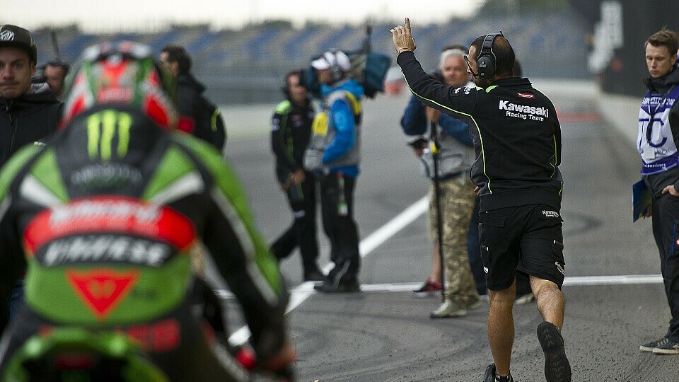 Das Wetterchaos am Lausitzring sorgte bei Fahrern und Crews für Verwirrung, Foto: Kawasaki