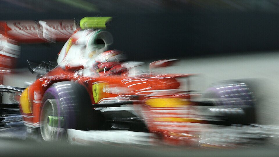 Kimi Räikkönen konnte zeitweise zeigen, wie stark Ferrari in Singapur wirklich war, Foto: Sutton