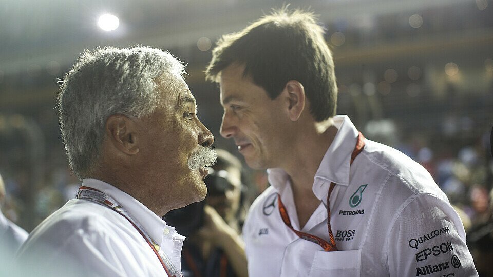 Chase Carey und Mercedes Motorsportchef Toto Wolff: Beide wollen unterschiedliche Dinge für die Zukunft der Formel 1