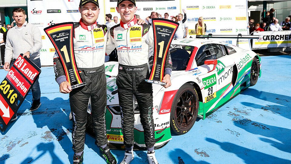 Die neuen Champions Christopher Mies und Connor De Phillippi, Foto: ADAC GT Masters