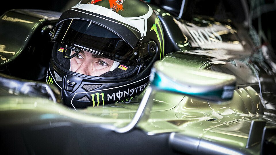 Jorge Lorenzo testete den F1-Mercedes von Lewis Hamilton, Foto: Monster