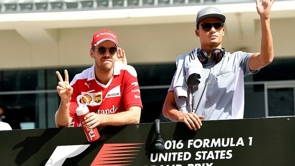 Pascal Wehrlein (r.) und Sebastian Vettel verstehen sich gut, Foto: Sutton