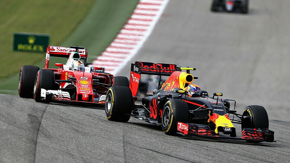 Ferrari und Verstappen gehören zu den Hauptakteuren der Tops & Flops des USA GP 2016 in Austin, Foto: Red Bull