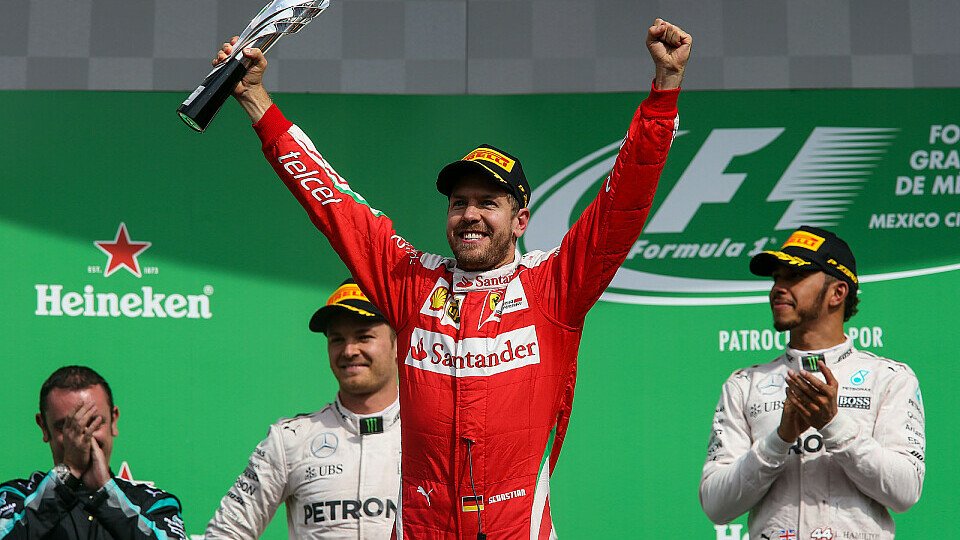 Ach nee, Pardon, falsch: Nicht Sebastian Vettel wurde in Mexiko Dritter, sondern Daniel Ricciardo, Foto: Sutton