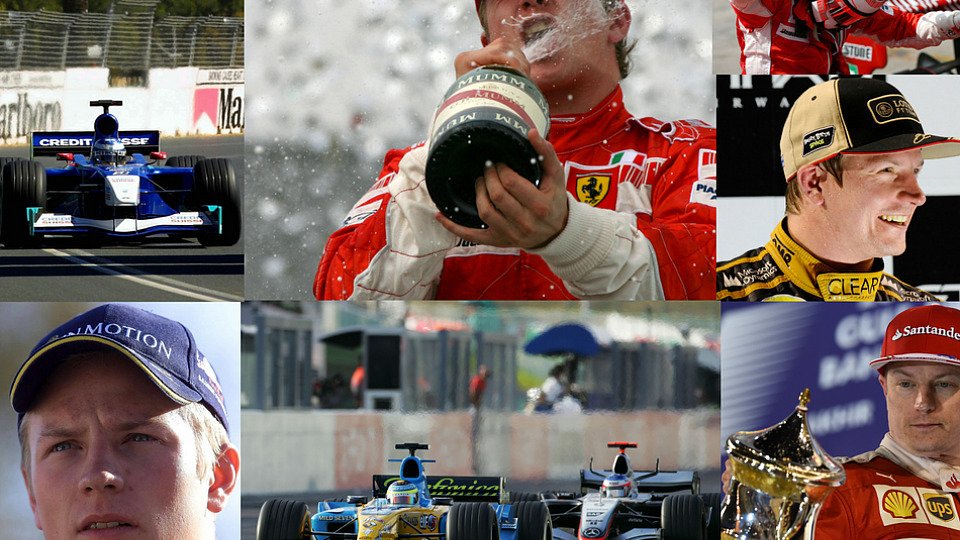 Kimi Räikkönen - eine Karriere von Sauber über McLaren zu Ferrari, Lotus und wieder Ferrari, Foto: Sutton/Motorsport-Magazin.com