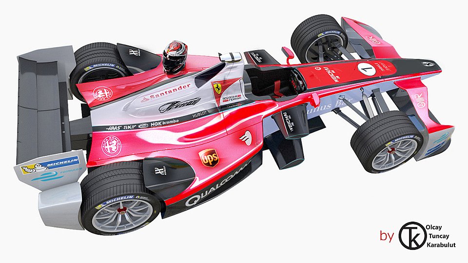 Wenn Ferrari in der Formel E fahren würde, könnte ein Rennwagen so aussehen, Foto: Olcay Tuncay Karabulut