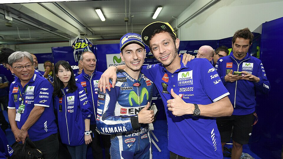 Sieben Jahre lang waren Rossi und Lorenzo Teamkollegen, Foto: Yamaha