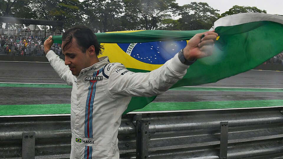 Felipe Massas tränenreicher Abschied beim Brasilien GP 2016 - es war doch nicht der Abschied, Foto: Sutton