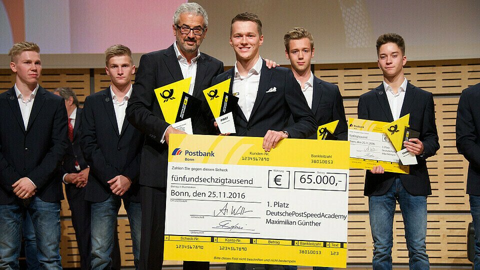 Maximilian Günther ist Motorsport-Talent des Jahres 2016, Foto: Deutsche Post Speed Academy