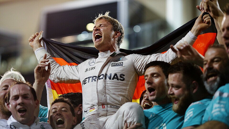 Nico Rosberg hat es geschafft: Endlich Formel-1-Weltmeister, Foto: Sutton