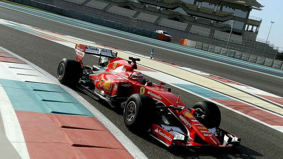Kimi Räikkönen beim finalen Pirelli-Test in Abu Dhabi