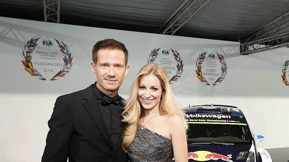 Rallye-Superstar Sebastien Ogier mit Ehefrau Andrea Kaiser, Foto: FIA