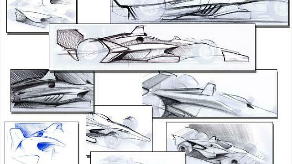 Die Entwürfe des neuen IndyCar-Boliden für 2018, Foto: IndyCar