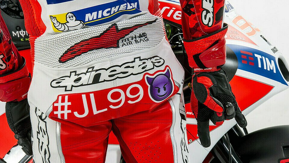 Jorge Lorenzo fährt 2017 im Ducati-Rot, Foto: Ducati
