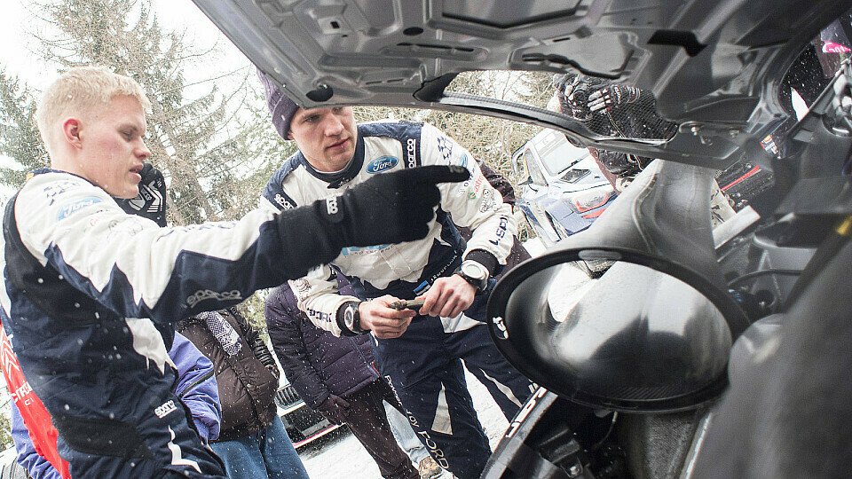Ott Tänak tat alles, um seinen Ford Fiesta WRC trotz Motorproblemen aufs Podium zu bringen, Foto: Red Bull Content Pool