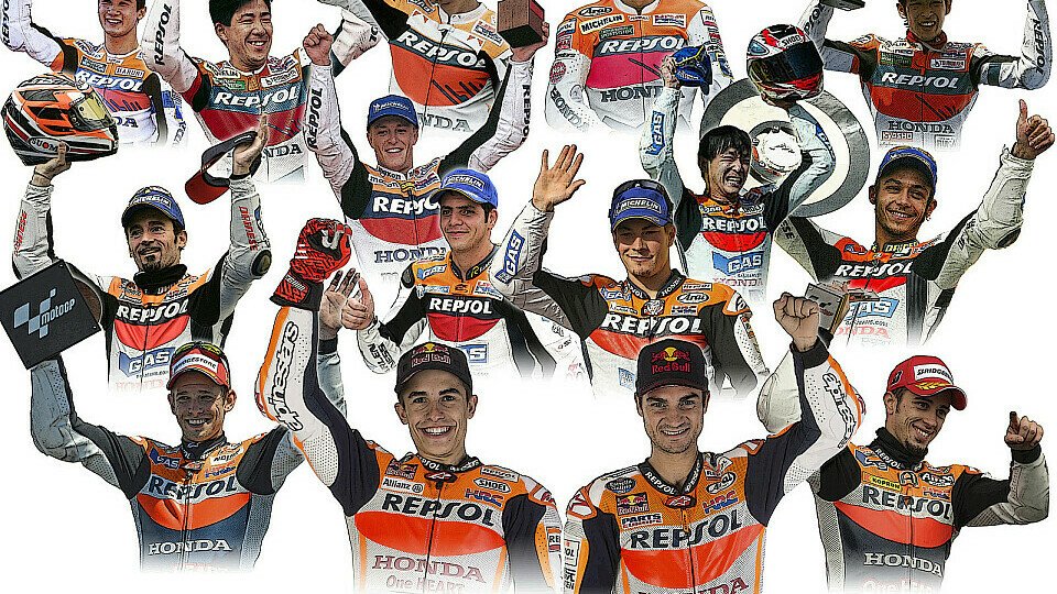 Viele große MotoGP-Fahrer fuhren Erfolge für Repsol-Honda ein
