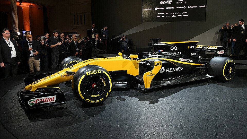 So sieht der neue Renault von Nico Hülkenberg und Jolyon Palmer aus, Foto: Sutton