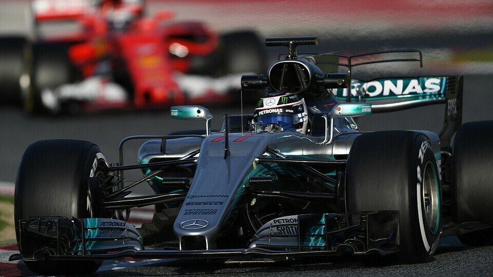 Mercedes und Ferrari gaben bei den Testfahrten in Barcelona den Ton an, Foto: Sutton