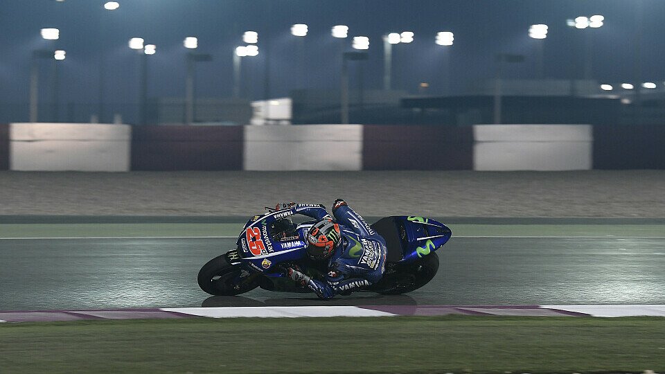 Maverick Vinales ist höllisch schnell unterwegs in Katar, Foto: Yamaha