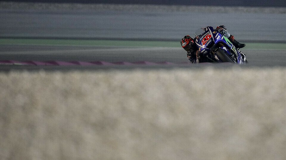Maverick Vinales brauste am Sonntag zu einer Rekordrunde in Katar, Foto: Yamaha