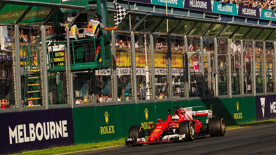 Sebastian Vettel feiert in Australien seinen 43. Formel-1-Sieg, Foto: Sutton