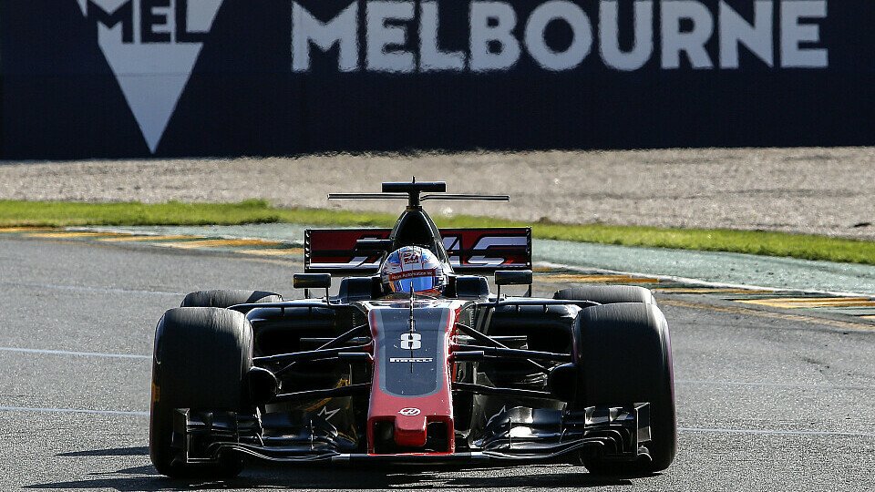 Romain Grosjean schied in Australien in aussichtsreicher Position aus, Foto: Sutton