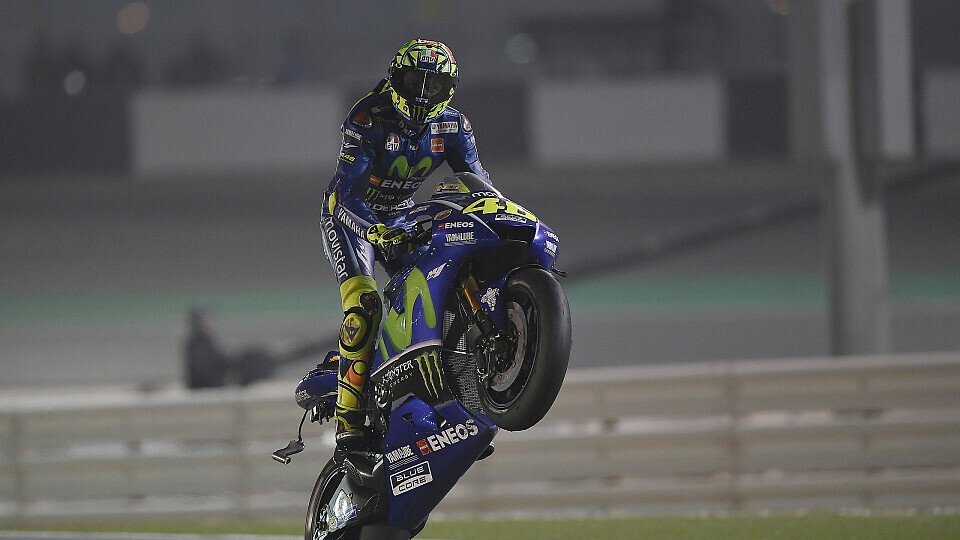 Valentino Rossi konnte über Platz drei beim Katar-GP jubeln, Foto: Yamaha