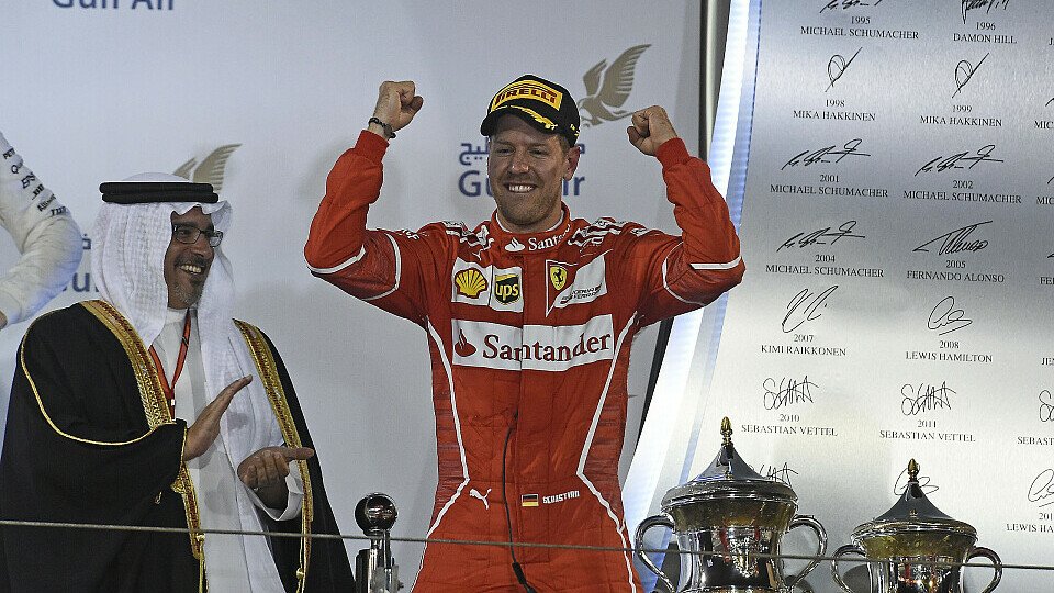 Sebastian Vettel gewinnt den Bahrain GP, Foto: Ferrari