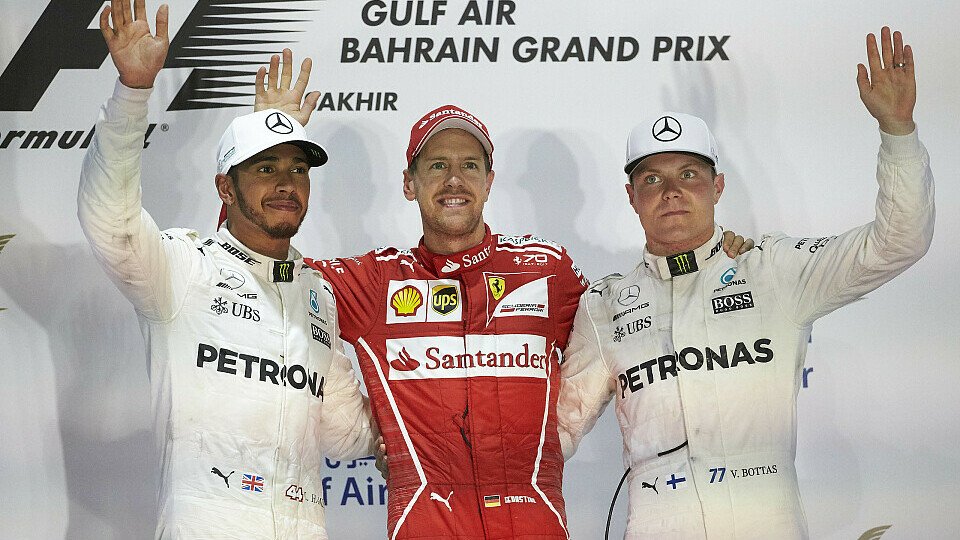 Wird Sebastian Vettel nicht nur Lewis Hamilton, sondern auch Valtteri Bottas gefährlich?, Foto: Mercedes-Benz