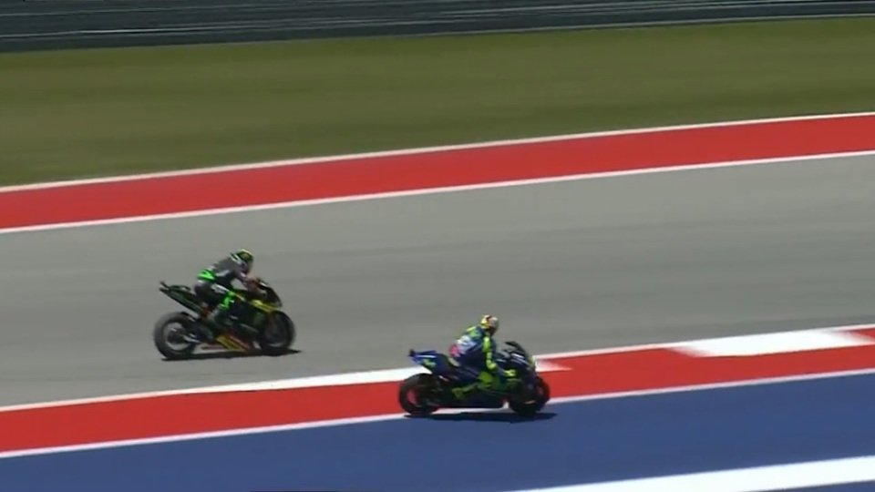 Die Rennleitung drückte Valentino Rossi in Austin eine Strafe von 0.3 Sekunden auf, Foto: Screenshot