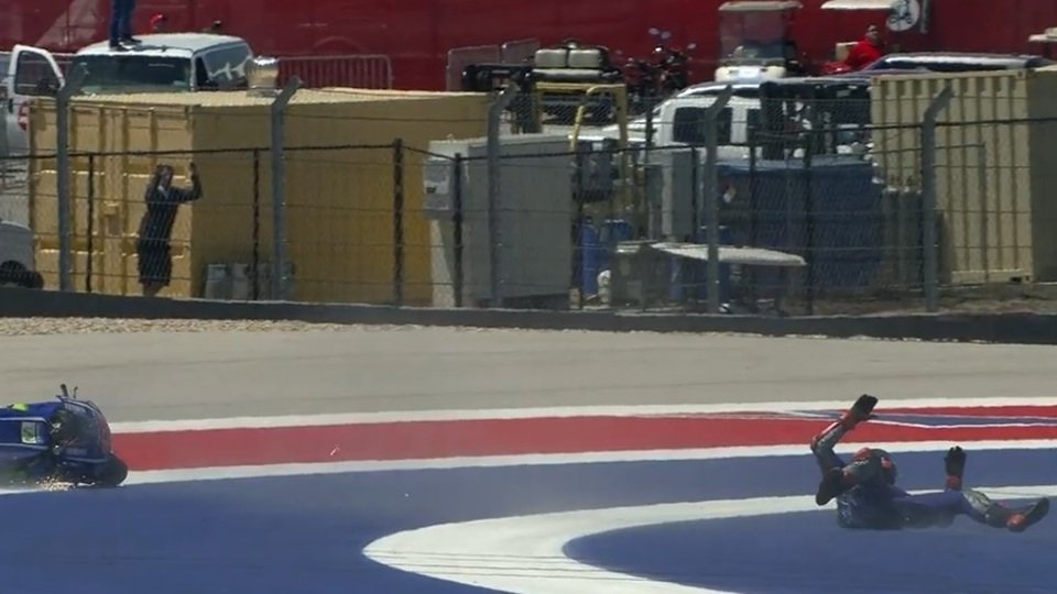Maverick Vinales schaffte im Rennen von Austin keine zwei Runden, Foto: Screenshot