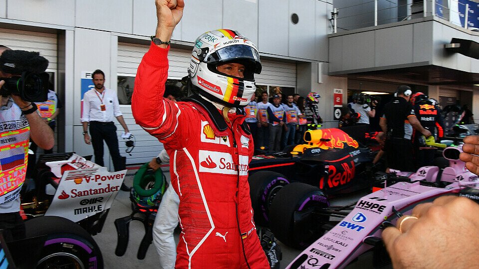 Vettel sichert sich die Pole Position in Russland, Foto: Sutton