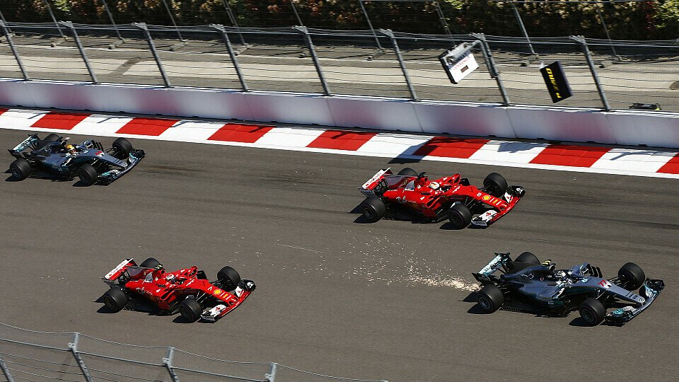 Sebastian Vettel und Ferrari attackieren Mercedes in Russland mit einer konsequenten Hypersoft-Strategie, Foto: Sutton