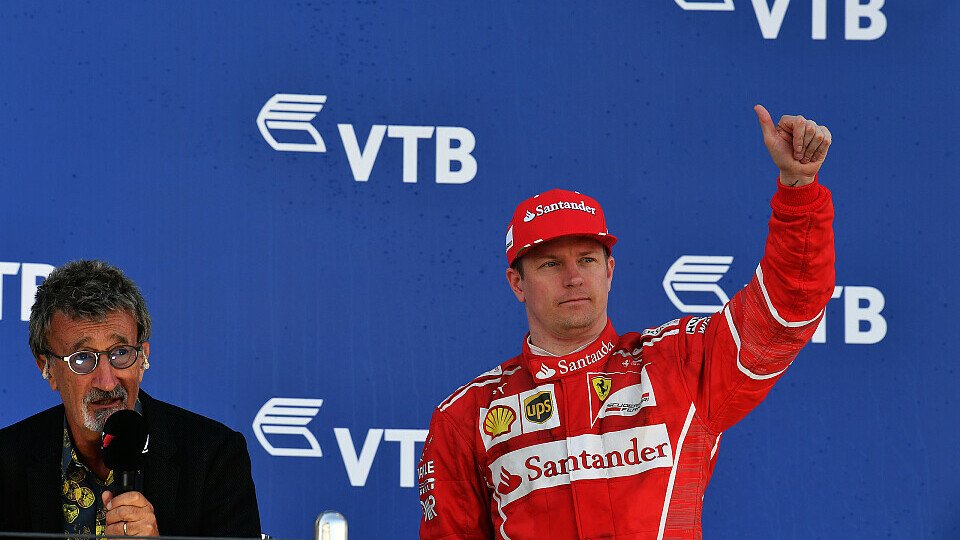 Kimi Räikkönen kehrt in Russland zurück auf das Treppchen, ist aber unzufrieden mit der Stufe, Foto: Sutton