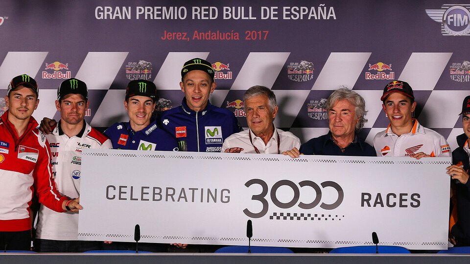 Im Mai feierte Nieto noch mit den aktuellen MotoGP-Stars den 3000. Grand Prix der WM-Geschichte, Foto: Tobias Linke