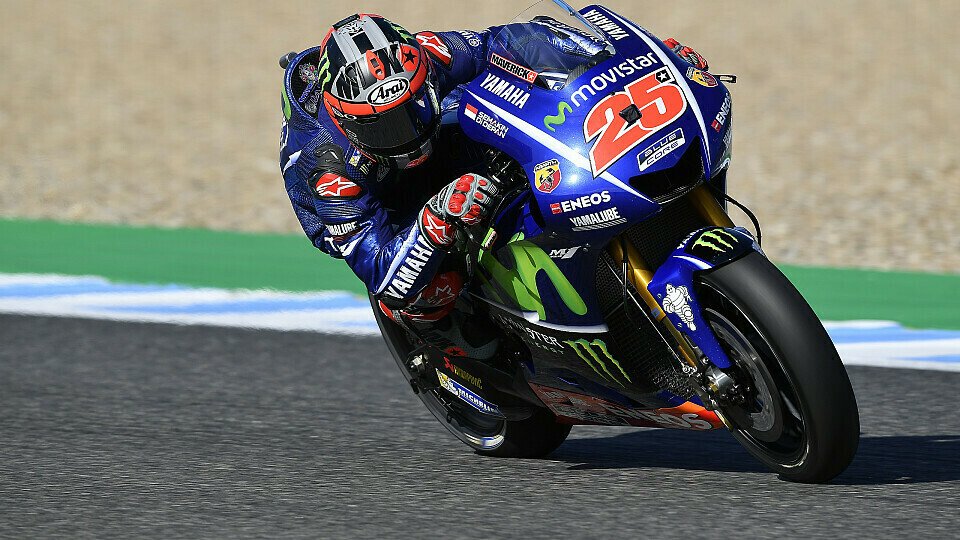 Maverick Vinales holte sich an Testtag eins in Jerez die Bestzeit, Foto: Yamaha