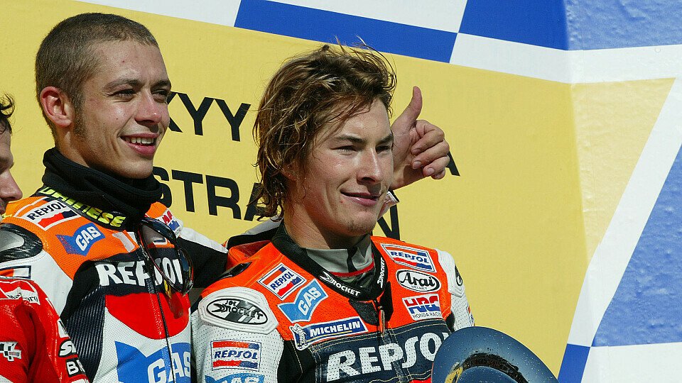 Valentino Rossi war schon 2003 Teamkollege von Nicky Hayden, Foto: Repsol