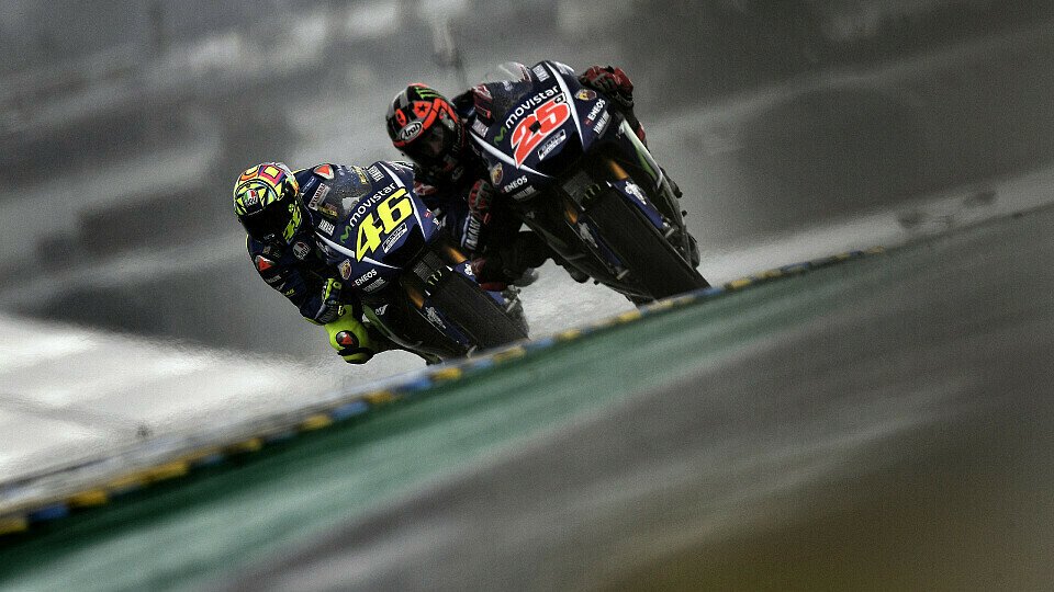 Vinales bezwang Rossi in Le Mans, Foto: Yamaha