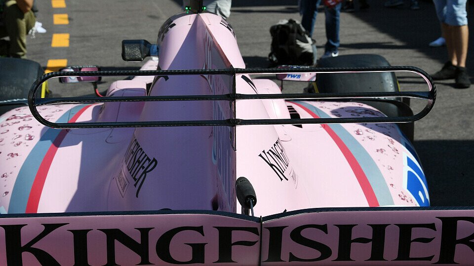 Jetzt auch in der Dreifach-Variante: Der neue T-Flügel von Force India in Monaco, Foto: Sutton