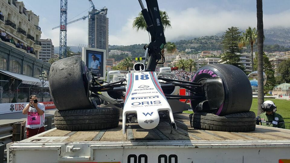 Lance Stroll sorgte für den ersten richtigen Monaco-Crash 2017, Foto: Motorsport-Magazin.com