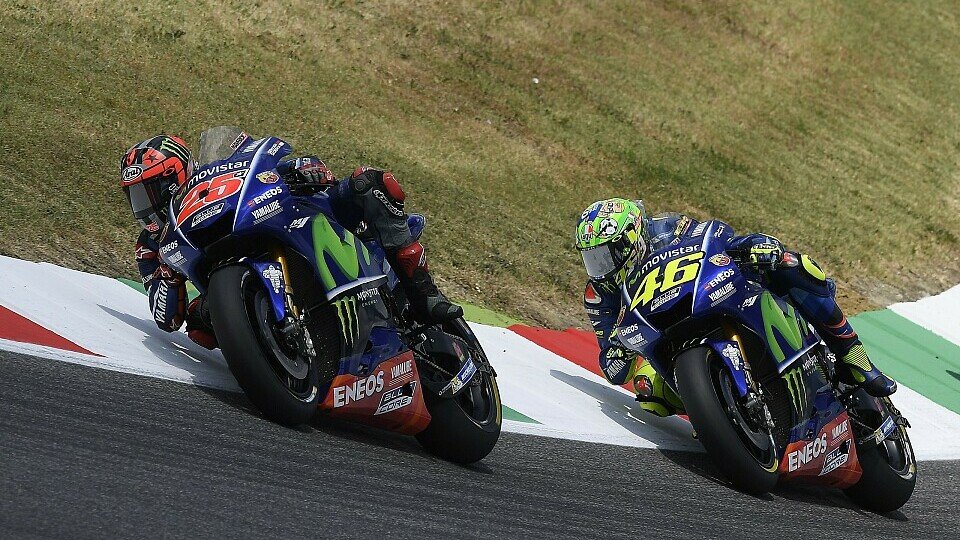 Die Meinungen von Valentino Rossi und Maverick Vinales gehen auseinander, Foto: Yamaha