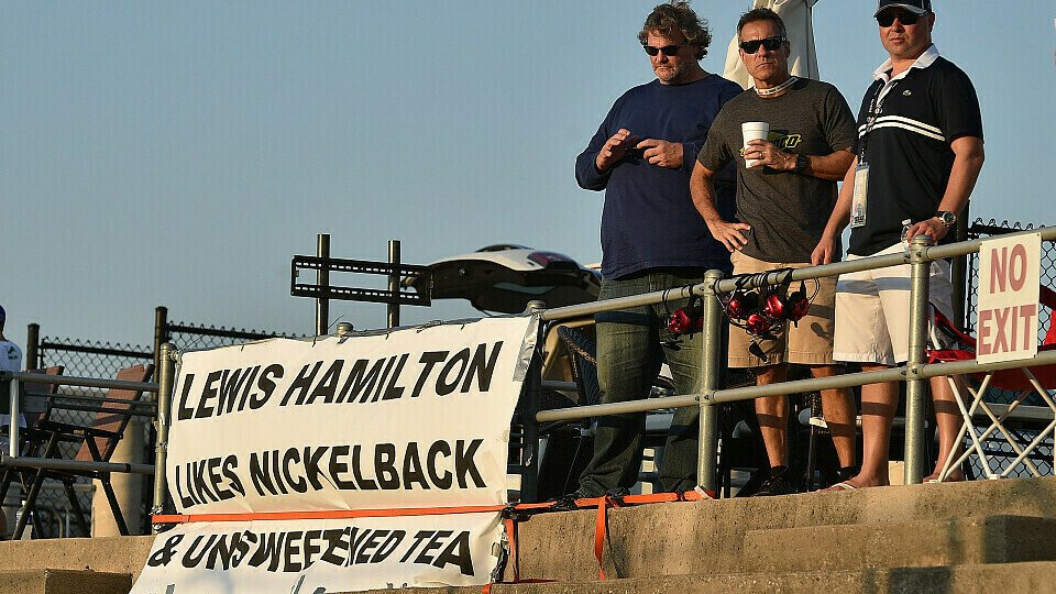Die IndyCar-Fans machen kein Geheimnis aus ihrer Meinung von Lewis Hamilton, Foto: IndyCar